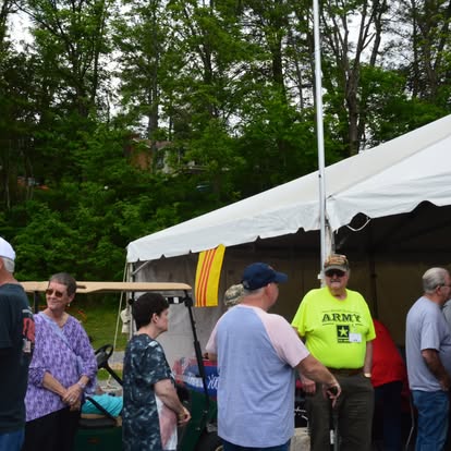 Reunion gathering with the South Vietnam flag